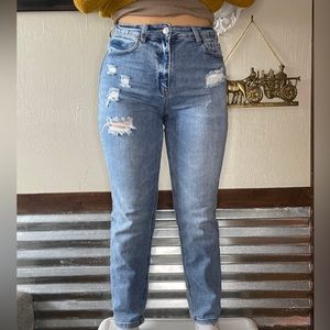 Wax Jean collection, size 7/28. Distressed jeans.